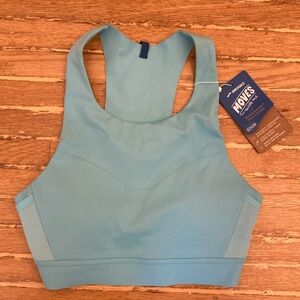 Teal Brooks 3 Pocket Running Sport Bra